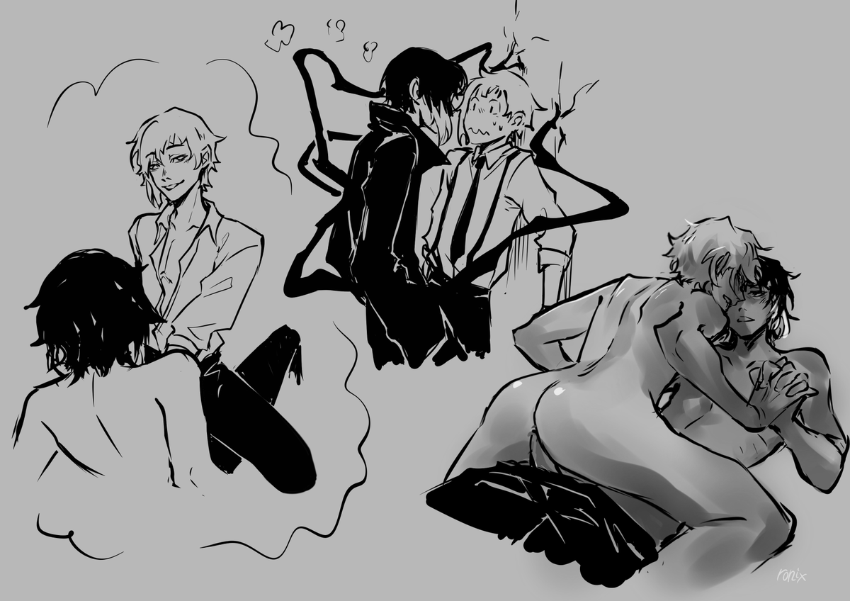 lived_macaroni's tweet photo. 10.17.2022
#BungoStrayDogs #bsd #shinsoukoku #sskk #文豪ストレイドッグス #nsfw https://t.co/dztVkyDWz8