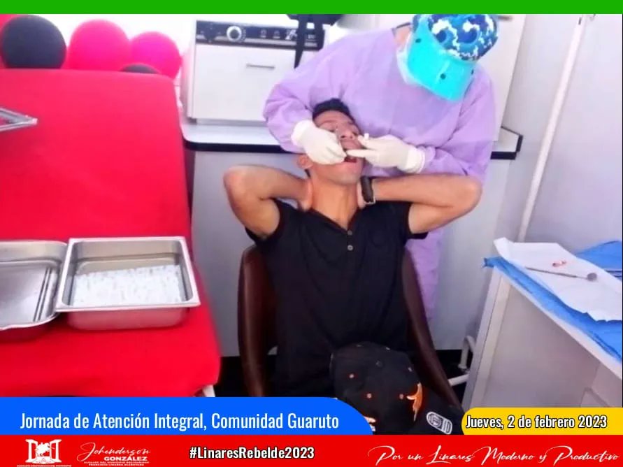#2Feb | Desde la Comunidad de Guaruto seguimos dándole respuesta al pueblo linarense brindando atención especializada en salud con: Odontología, Medicina Interna y Medicina General..
#TodosPorCadaLatido
#SomosBéisbolSomosPasión