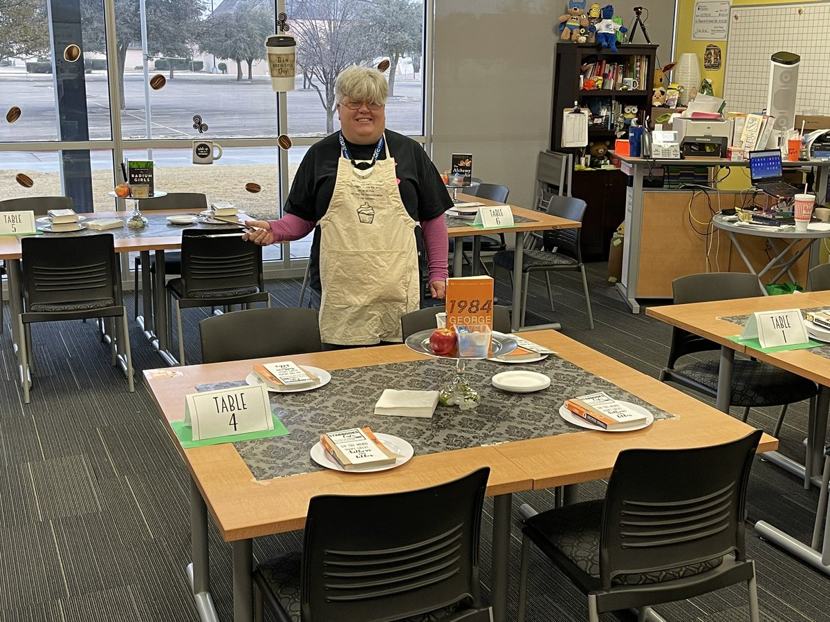 OCTECHS2's tweet photo. Welcome to Starbooks Cafe at OCTECHS. All Junior &amp; Senior English students are in for a dazzling treat of Literature and Book Tasting. 🥳 https://t.co/3btvBvSRbW
