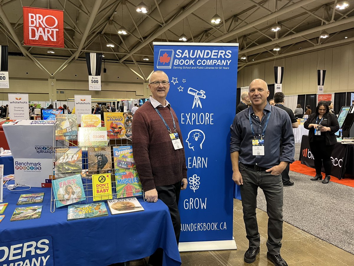 #OLASC Exhibits are open Booth 505 New Canadian books, Decodables, French and more and Glenn is here!