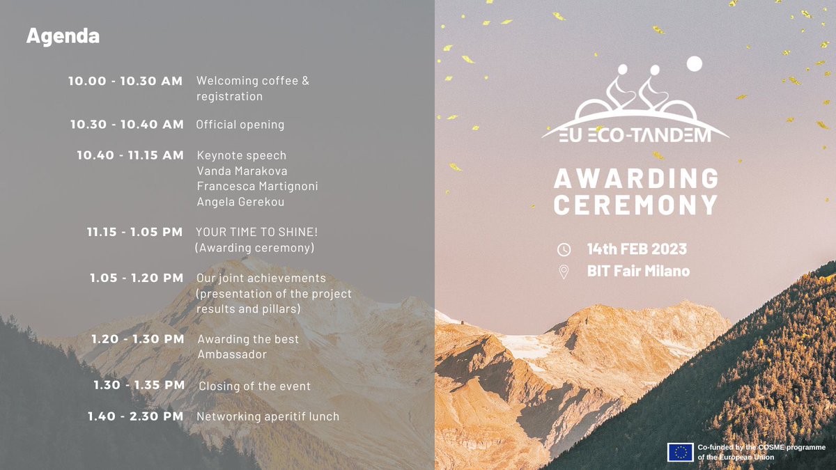 EU ECO-TANDEM Programme tweet media