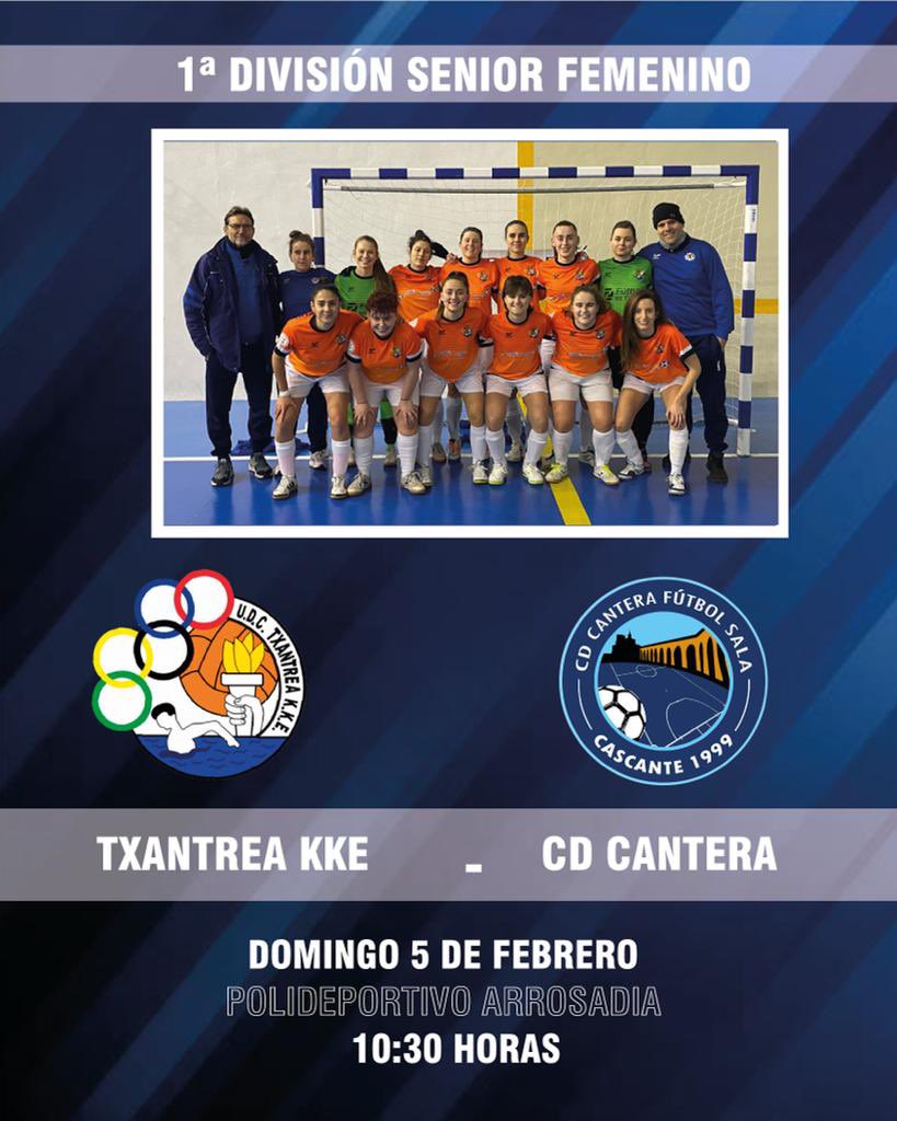 Txantrea_fsf's tweet photo. 𝐑𝐄𝐆𝐈𝐎𝐍𝐀𝐋 𝐅𝐄𝐌𝐄𝐍𝐈𝐍𝐎 𝐏𝐑𝐈𝐌𝐄𝐑𝐀 𝐃𝐈𝐕𝐈𝐒𝐈Ó𝐍
𝐉𝐨𝐫𝐧𝐚𝐝𝐚 13

⚽ @CDCanteraFS 
🗓️ Domingo 5 de Febrero
⏰ 10:30 horas
📍Polideportivo Arrosadía

Vamos azules!!! Aupa urdinak!!! 
💙💪🏼⚽ @udcTxantrea https://t.co/nApPeOU5YH