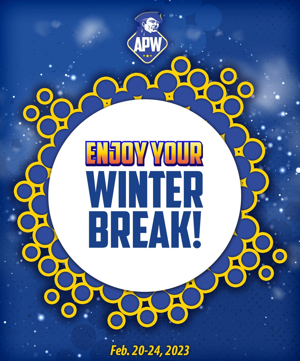Don't forget... next week is Winter Break!

Enjoy your time off and stay warm! ❄️❄️❄️