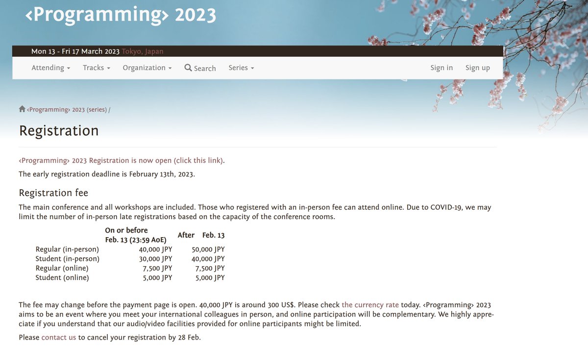 programmingconf's tweet photo. Registration for #prog23 is now open!

The early registration deadline is February 13th, 2023.

https://t.co/5YuXUeba84 https://t.co/w6ZhUF9crw