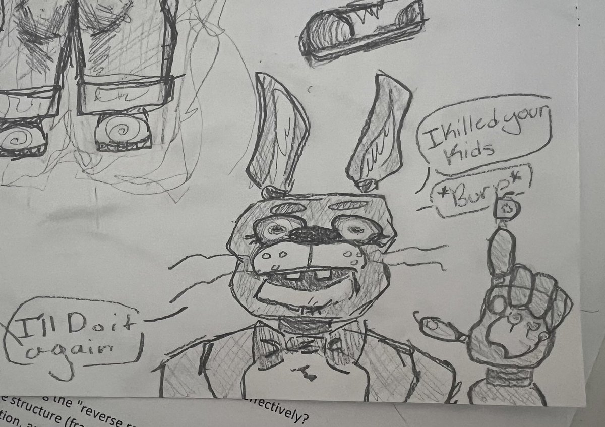 DeviledOrange's tweet photo. Goofy Spring Bonnie gonna take your kids to the back rooms

#fivenightsatfreddys #fnaffanart #fnaf #FNAFMovie https://t.co/Q4XyjGvkkb