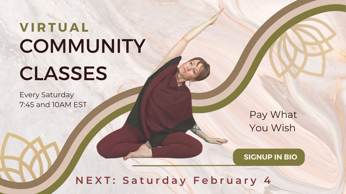 Come practice in a virtual class THIS SATURDAY - All levels are welcome! Pay What You Wish - no one will be left out! linktr.ee/christianapran… #virtualyoga #freeyoga #communityyoga #yogalove #yogaeveryday