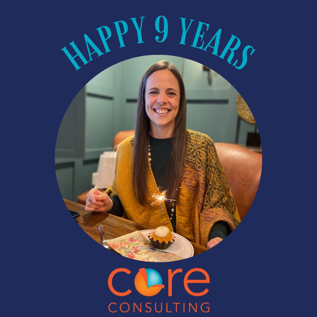 Core_CG's tweet image. Core Consulting is 9! Our team recently celebrated nine years of powering the potential of our clients. Under the expert leadership of our CEO Maggie Frye, we look forward to many more! 
#coreconsulting #9years #celebrate