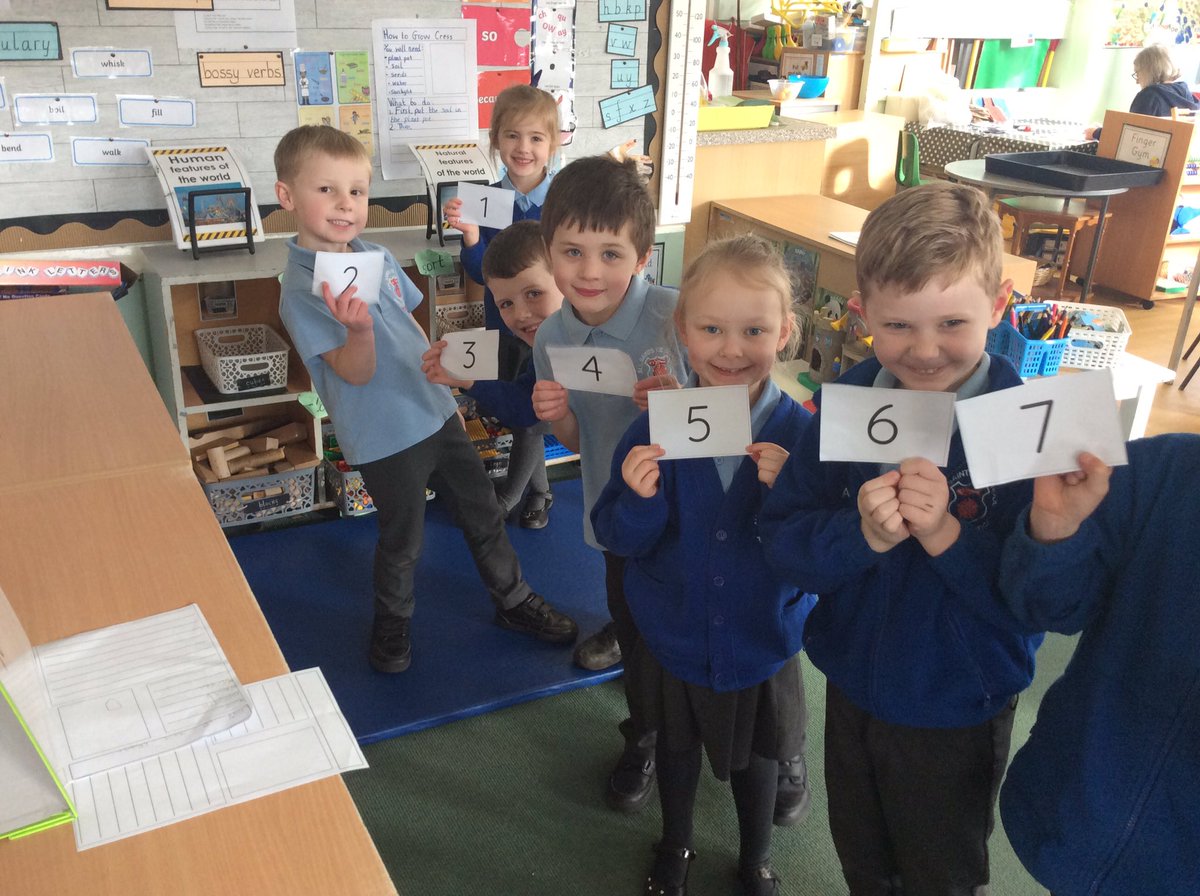 AppleySaintsCE's tweet photo. Awesome active maths in #ABASY1 this morning. The children worked together to create a number line. #abasmat @FriendsPrimary @WhiteRoseMaths https://t.co/M9ctqwXsFm