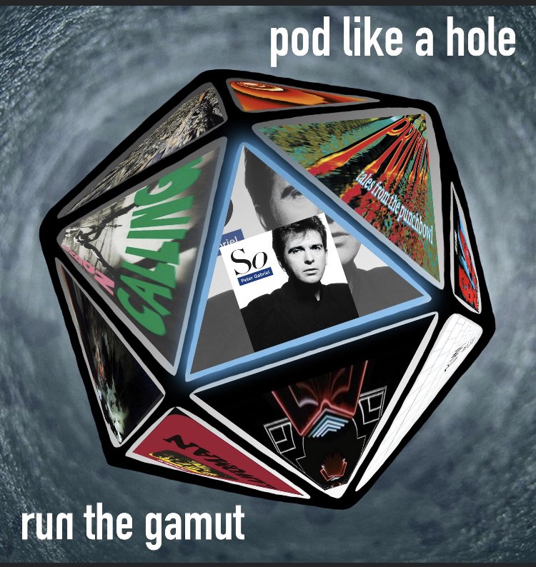 podlikeahole's tweet photo. New episode! Pod Like a Hole has the pleasure of covering 1986s “So” by @itspetergabriel  We review the album track by track and celebrate his whole history. Stand back!https://t.co/w59wcHCrAj https://t.co/xiWMYmXL2f