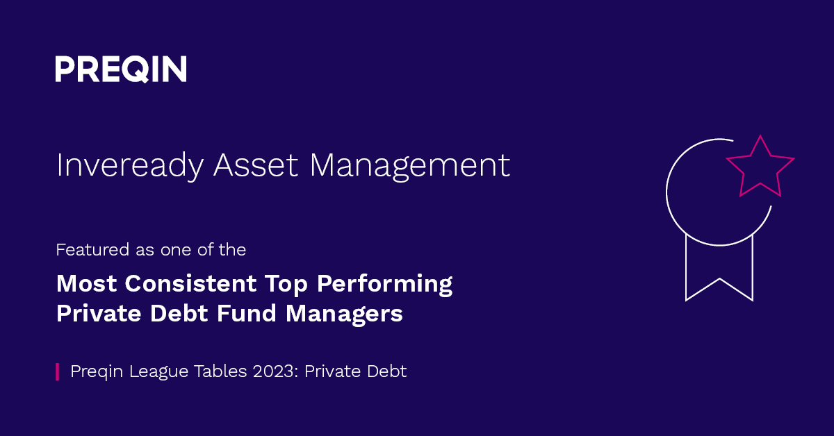 <a href="/inveready/">Inveready</a> 
#1 Highest return for a Spanish Venture Capital
#2 "Most Consistent Top Performing Private Debt Fund Managers" in the World (Preqin)