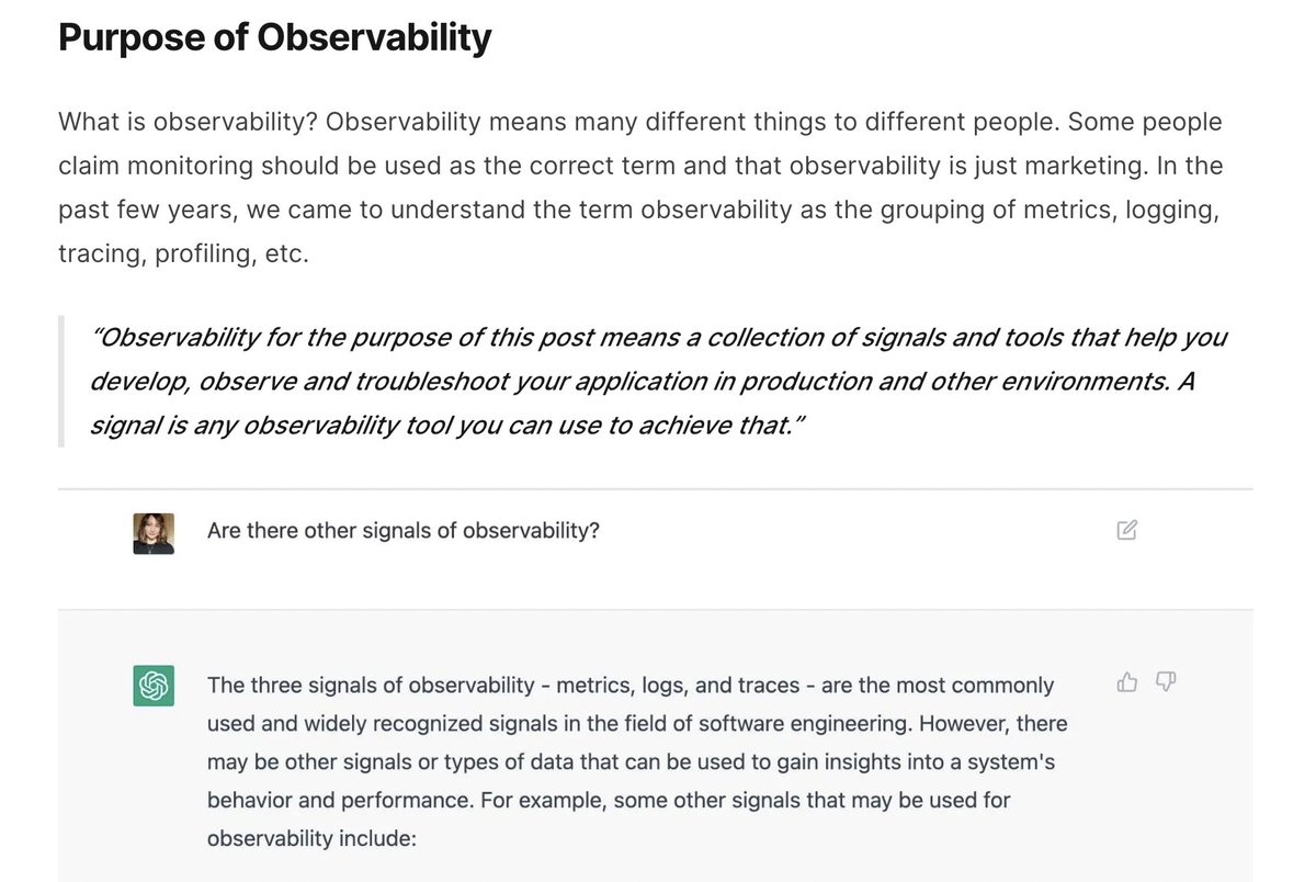 ✍️ Finally got around to publishing the blog post I wrote in December.

📬 The "Observability in Practice" post is live on my blog. Would love your feedback and thoughts! 

#Observability #cloud 

lilicosic.com/blog/observabi…