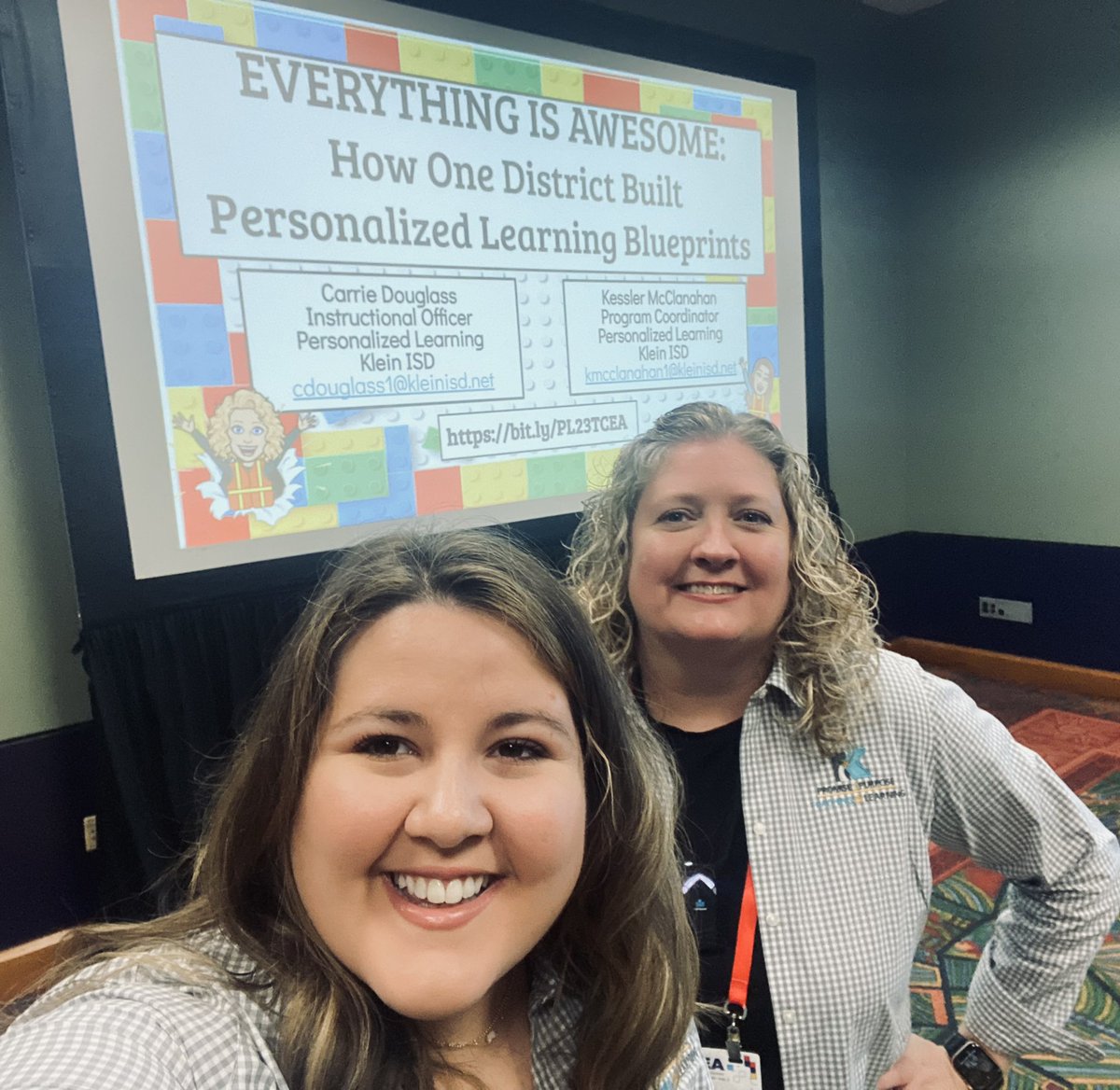 Klein ISD Personalized Learning Department (@kisd_pl) on Twitter photo Excited to present <a href="/TCEA/">TCEA</a> about all the AWESOME things happening with #KleinPL in <a href="/KleinISD/">Klein ISD</a>!! ๐ฅณ๐ฅณ
<a href="/kess_mac/">Kessler McClanahan</a> <a href="/CarrieDd42/">Carrie Douglass</a> Excited to present <a href="/TCEA/">TCEA</a> about all the AWESOME things happening with #KleinPL in <a href="/KleinISD/">Klein ISD</a>!! ๐ฅณ๐ฅณ
<a href="/kess_mac/">Kessler McClanahan</a> <a href="/CarrieDd42/">Carrie Douglass</a>