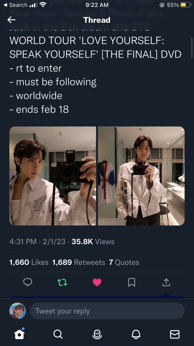 mintin22's tweet photo. @tbzhobi Thanks for this! Have a lovely day 💜 https://t.co/7dWGVMlvpK