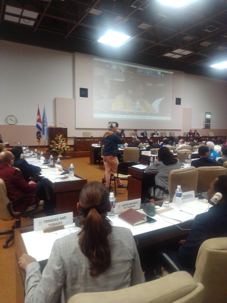 Participan Ministras y Ministros de Educación en la sesión 1 de la reunión del #CubaG77. Se debate sobre los retos educativos para los países del Sur, en el contexto post-pandemia de la Covid-19. La reunión se desarrolla en el marco de las actividades del Congreso #Pedagogía2023