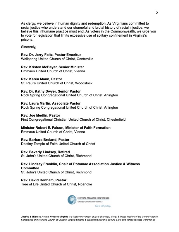 JWActionNetwork's tweet photo. We call on @VaHouse &amp; @VASenate to Limit the Use of Solitary Confinement in Virginia Prisons. We believe in human dignity and redemption, not barbaric and dehumanizing force. https://t.co/fr6ik8vA6f #LetJustice #JusticeAction #LimitSolitaryConfinement @CAC_UCC https://t.co/KMJQZvaUjp