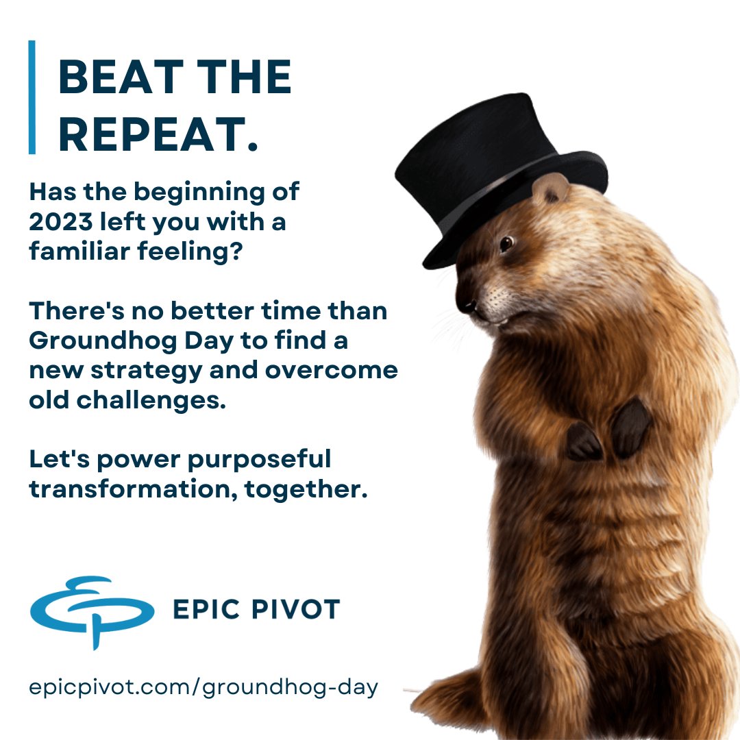 Together, let’s power purposeful transformation for your business. Visit buff.ly/3I1pNEt to get started.

#groundhogday #purpose #innovation #purposedriven #purposefultransformation #organizationalpurpose #innovationculture #dowellbydoinggood #consciousleadership