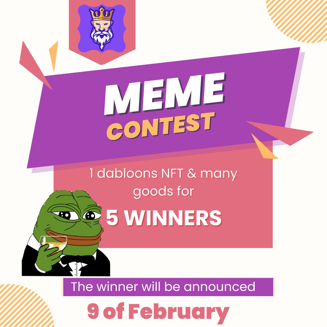 SmartChoicejp's tweet image. RULES AND GUIDELINES  

Hey brothers, i am looking for meme talent again! 

Participation requirement:

Follow: 
1⃣@eliteemperornft 
2⃣@SmartChoicejp
3⃣@chrizwod
4⃣@traviselite1 

✅Tag 3 Friends 

MUST JOIN discord.gg/mTYMFu2fQe
BEFORE !