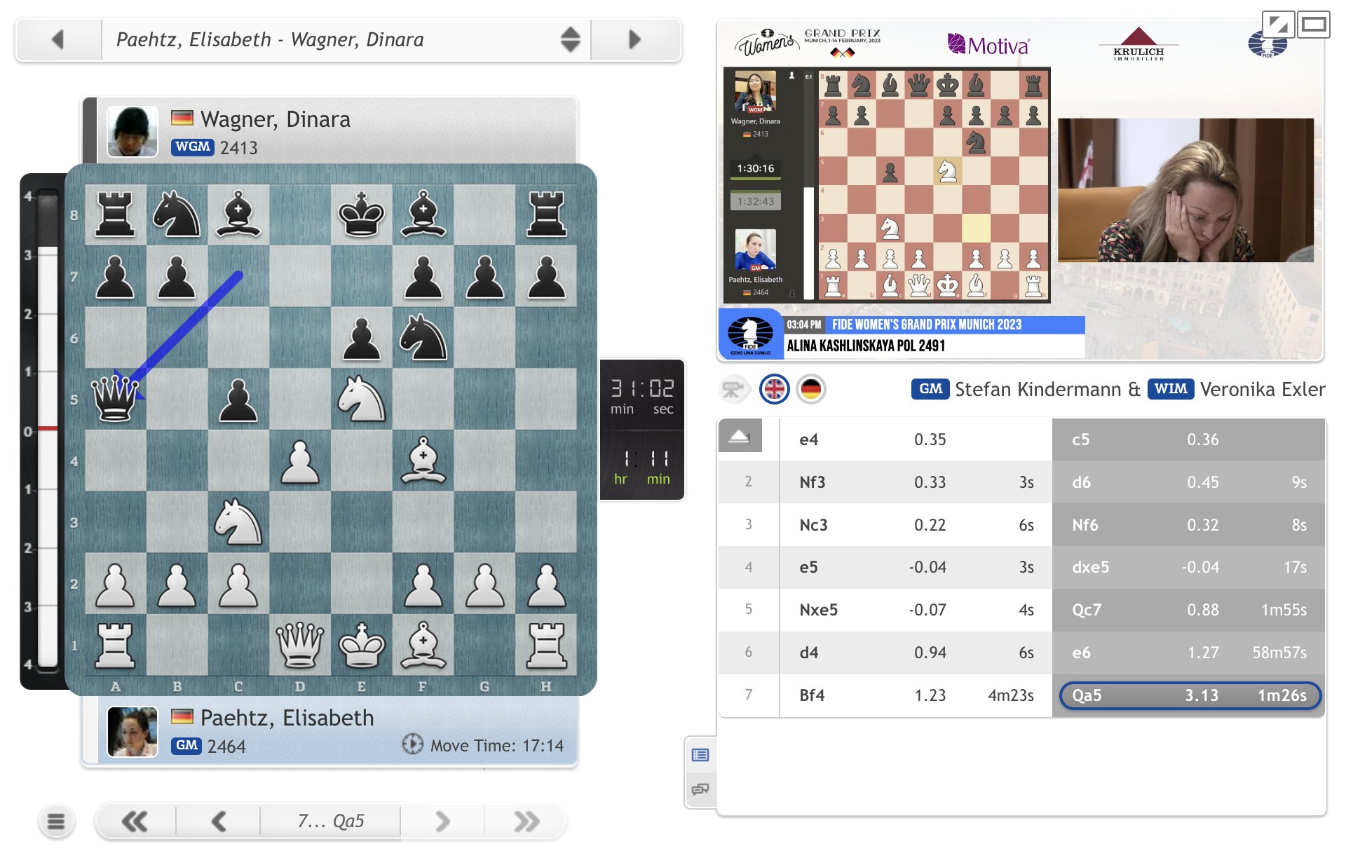 chess24.com on X: Elisabeth Paehtz won a spectacular 23-move