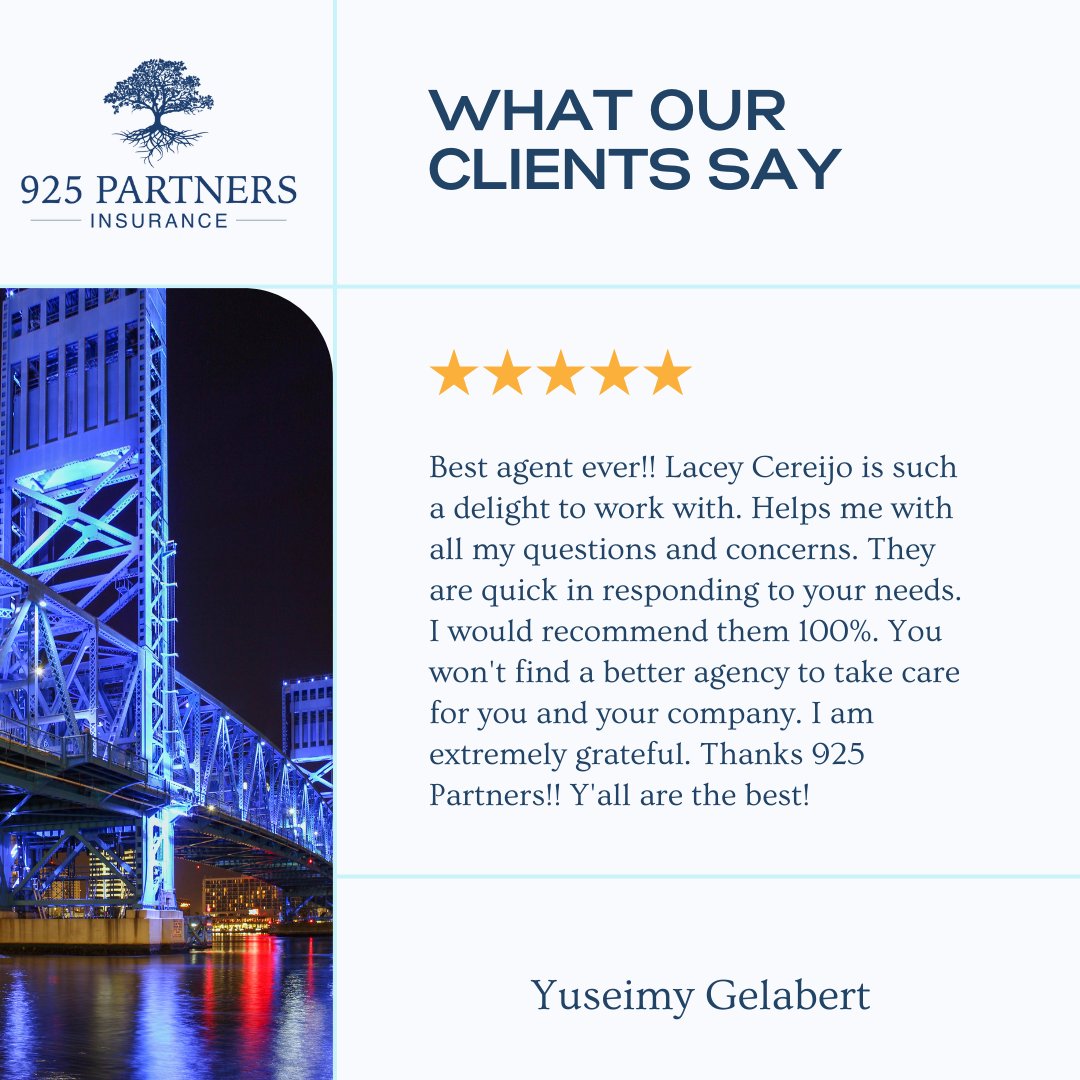 925Partners's tweet photo. #THANKFULTHURSDAY

We love our clients all day every day but receiving a review like this really makes everything we do worth it!  Great job, Lacey!

#yourebetterwithus
#ourWHY
#transportationinsurance
#insuranceagent https://t.co/6NEgnNmNEK