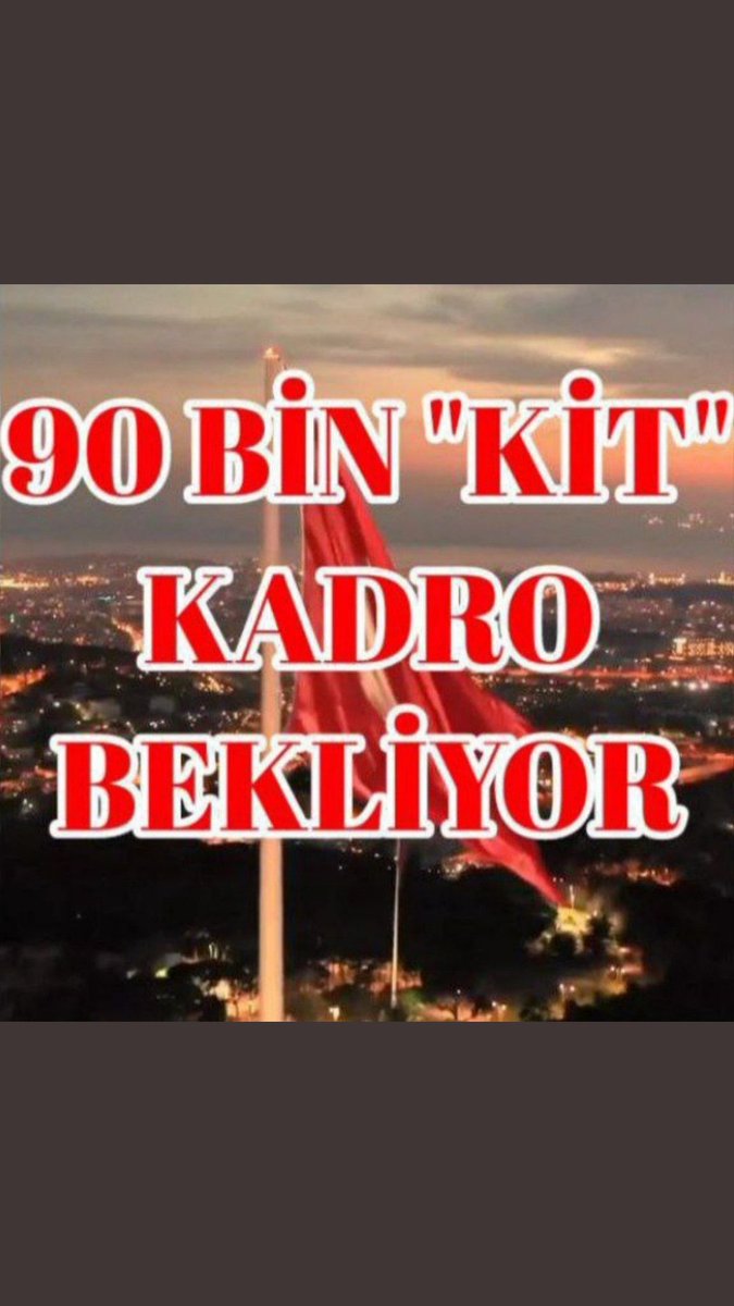 #ÖncelikKitTaseron 90 bin kit taseronlara verilen kadro sözünün tutulmasını istiyoruz.<a href="/Akparti/">AK Parti</a> <a href="/MHP_Bilgi/">MHP</a> <a href="/RTErdogan/">Recep Tayyip Erdoğan</a> <a href="/dbdevletbahceli/">Devlet Bahçeli</a> <a href="/vedatbilgn/">Vedat Bilgin</a> <a href="/NureddinNebati/">Dr.Nureddin NEBATİ🇹🇷</a> <a href="/akbasogluemin/">Av. M.Emin AKBAŞOĞLU 🇹🇷</a> <a href="/Mustafa_Destici/">Mustafa Destici</a>