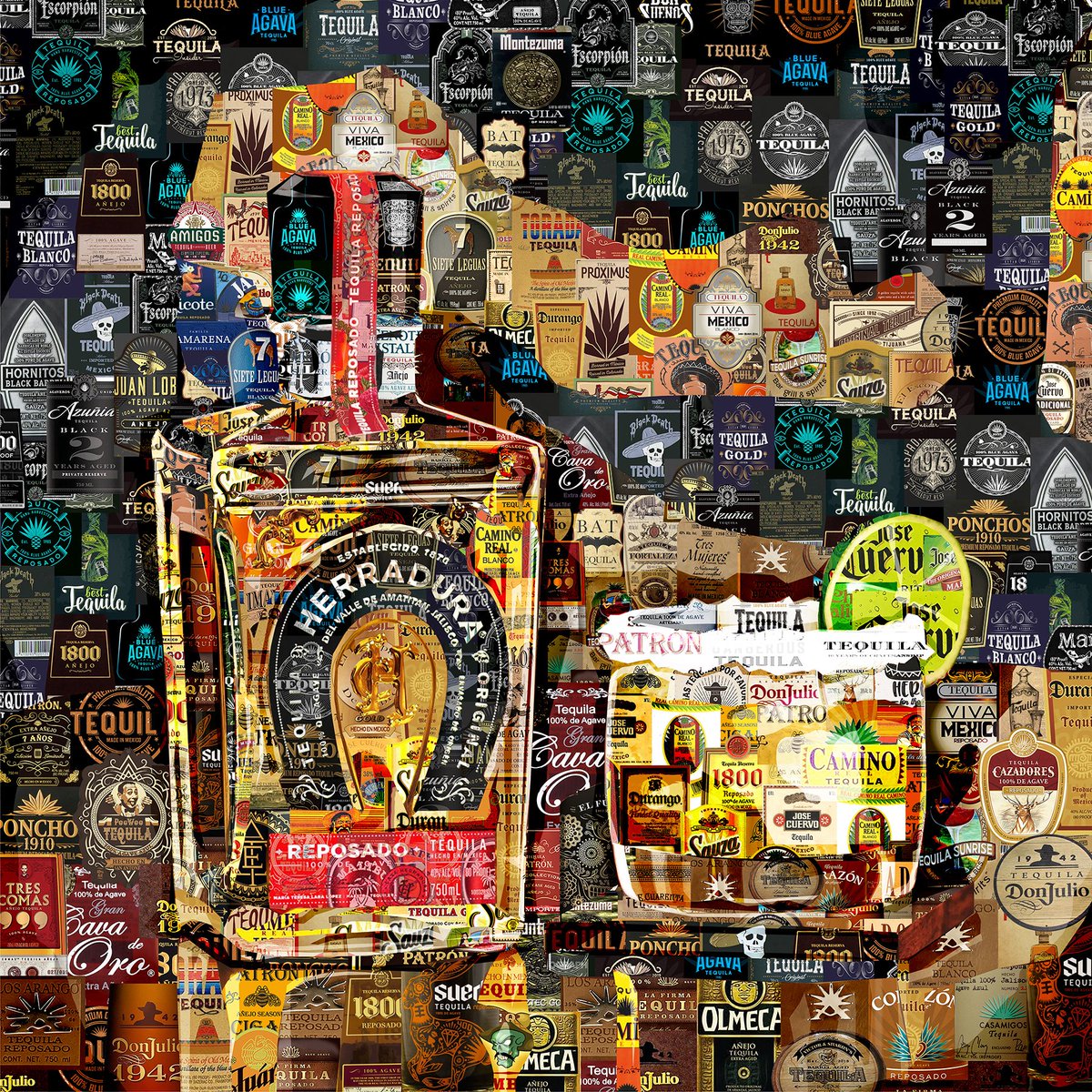 AlexCollage's tweet photo. TEQUILA HERRADURA.
Art Collage Poster Made Out Of Tequila Labels.
By Alex Loskutov.
#tequila #tequilaart #tequilaherradura #tequilacollage #liquorart #tequilamexico #restaurantart #barart #tequilaposter #herradura https://t.co/aXD0AtR3JO
