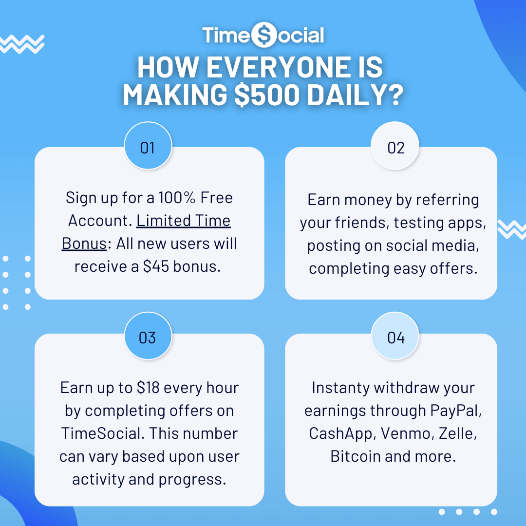 LtkVirtualVari's tweet image. Sign up with TimeSocial, and you can earn $500 daily! Stop wasting time on social media, turn your time into serious money.  Get paid for voicing your opinion, and using social media. $45 SIGNUP BONUS! • ref.timesocial.co/LorrieLBrown4L… #timeismoney #trending #GetpaidtousetheWeb