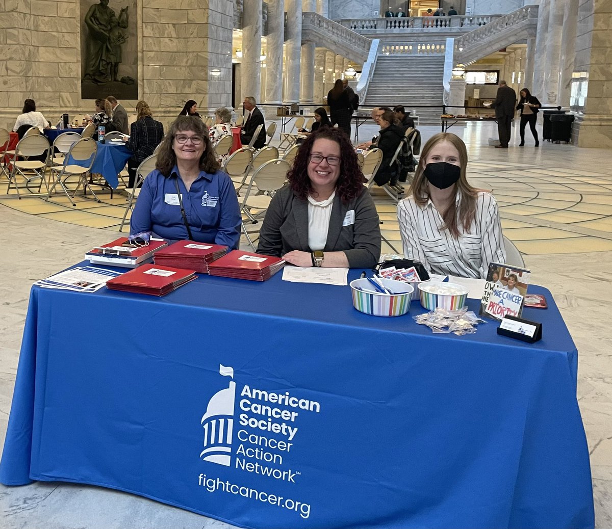 ACSCANUtah's tweet photo. we are here at #UTcanceractionday and excited to network,learn, and lobby for reduced out of pocket costs for patients. #utpol #FightCancer https://t.co/pcSYWQW3WA