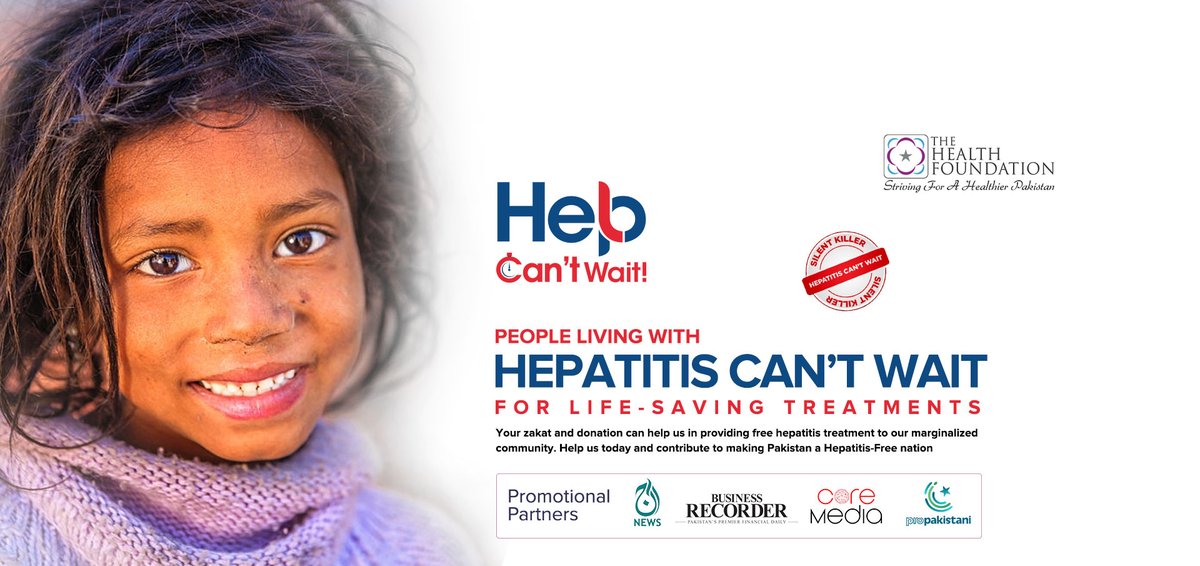 HEPATITIS SILENT KILLER in Pakistan almost19million people are suffering from Hepatitis B or C Each year brings abouT400,000cases
Some population groups are highly affected by hepatitis B & hepatitis C such as injecting drug users and thalassemia patients۔
#HepatitisFreePakistan