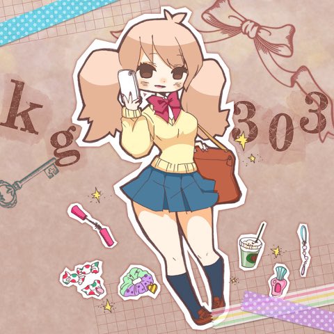 「ちょっと遅刻!#ツインテールの日 #SweetItem 」|KG303🐏のイラスト