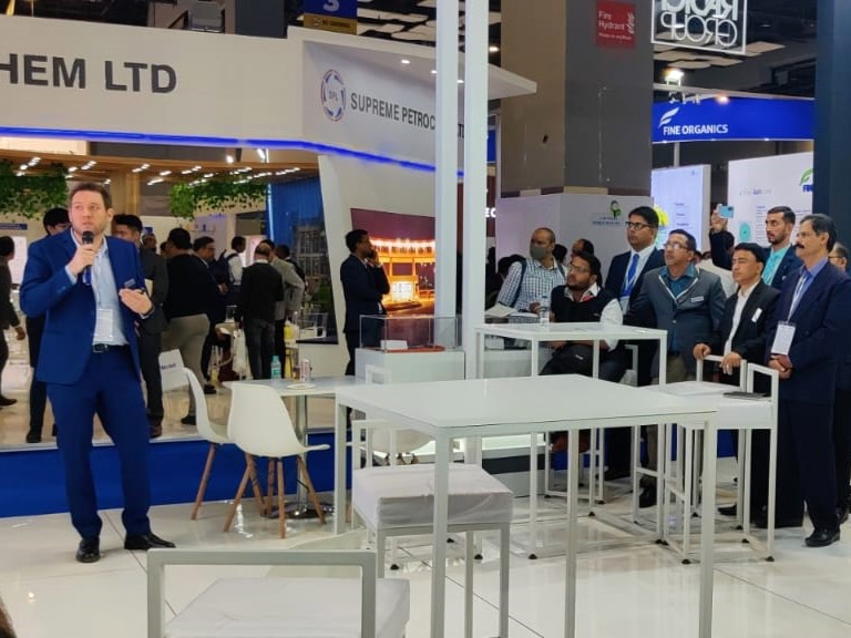 RadiciGroup's tweet photo. Today Federico Percassi, Country Manager India and Davide Roncato, Marketing &amp; Application Account Manager presented #RadiciGroup #HighPerformancePolymers innovative solutions for different sectors and applications @Pif_PLASTINDIA https://t.co/3ms6ek4ltZ