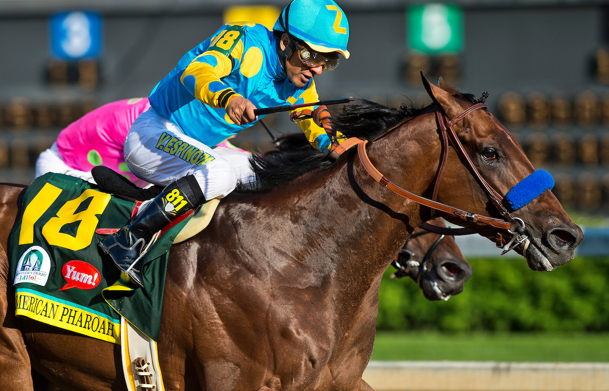 BreedersCup's tweet photo. Happy Birthday to Grand Slam winner, American Pharoah! 🎂 🎉 

📸 @eclipsesports https://t.co/LZ2PVsscTr