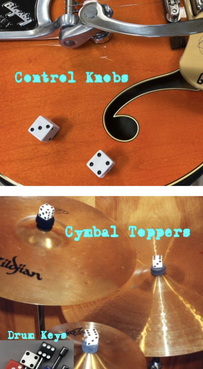 EyeKnowGretsch's tweet image. If you know a guitarist or drummer, share my diceknobs.com site with her/him, or buy gifts there too! #drummer #drum #drumgear #guitars #guitarist #guitargear