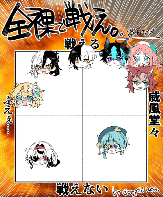 茶わらび家の創作っ子で全裸で戦えしてみた 