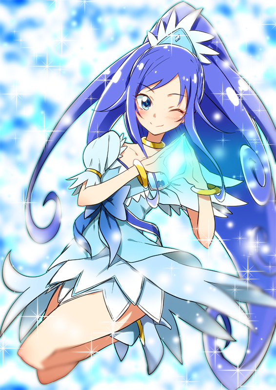 相田マナ ,キュアハート ,レジーナ(プリキュア) 「君を信じる ために戦う 」|左のイラスト