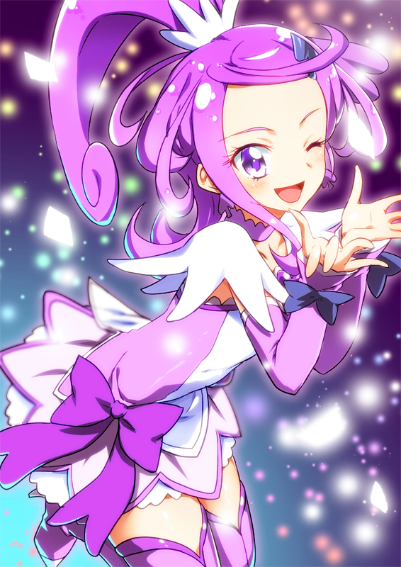 相田マナ ,キュアハート ,レジーナ(プリキュア) 「君を信じる ために戦う 」|左のイラスト