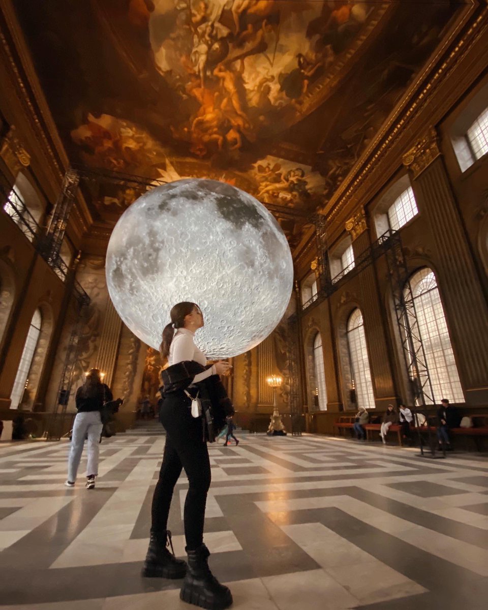 marinchi77's tweet photo. 'Museum of the Moon' exhibition @ the #PaintedHall by Luke Jerram - just W🌔W! 

#moon #London #art https://t.co/39Y6Mx5QSm