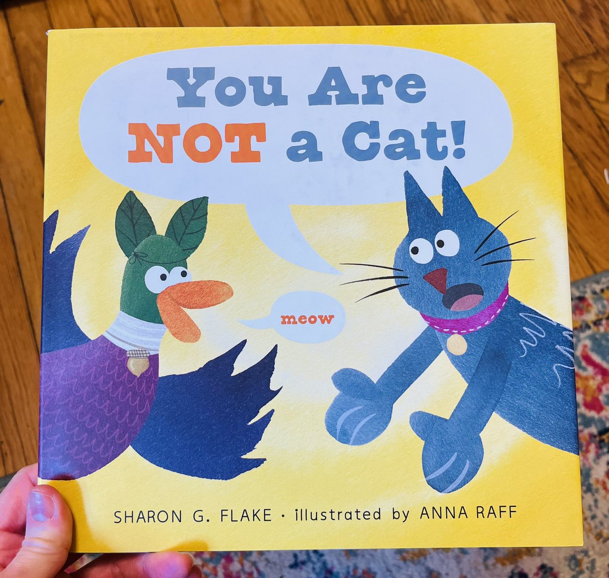 AMStephens_'s tweet photo. It’s Day 2 of my month of #booklove 📚❤️! This hilarious read by @sharongflake & #AnnaRaff will make you giggle! #Educators of pre-k through 2nd gr. it’s a must! 🦆🐱 @astrakidsbooks @astrapublishing #WritingCommunity #kidlit https://t.co/sS16nJHeXG https://t.co/OmwTWtdOKE