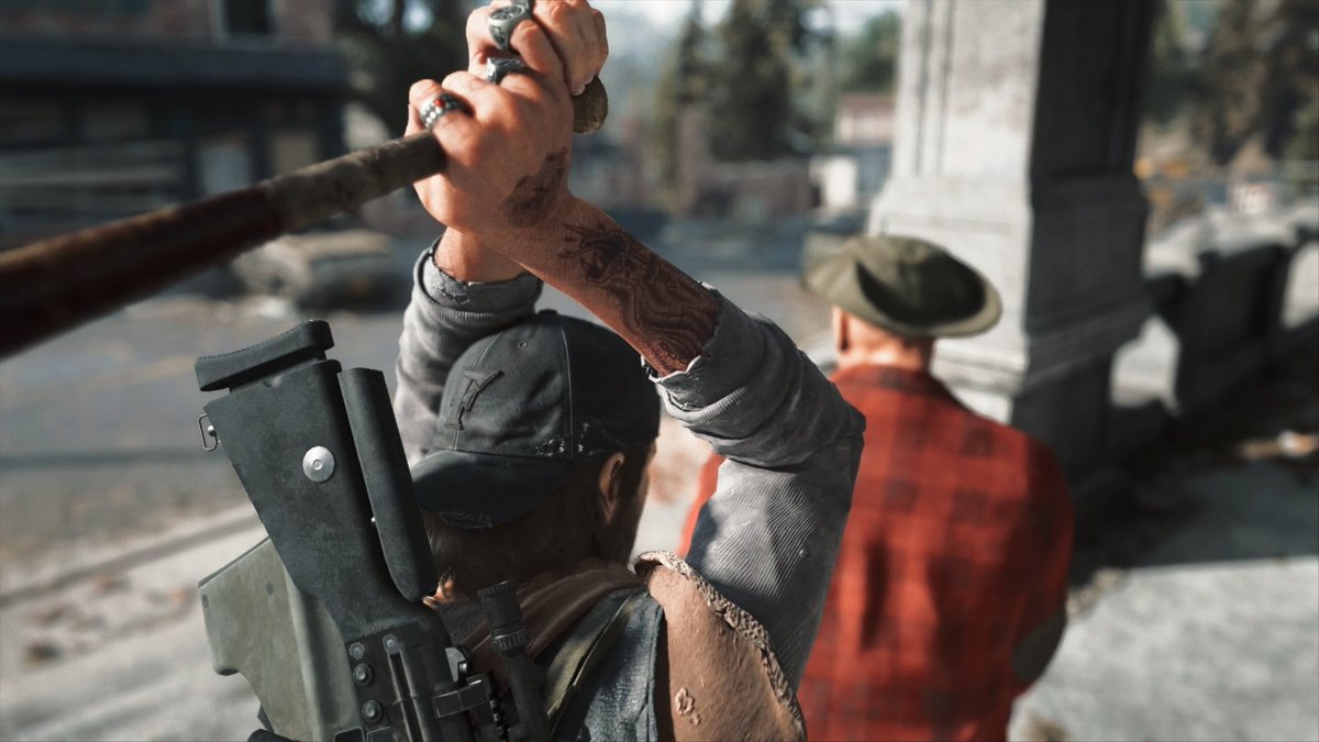johaness91's tweet photo. Sorry old man! 💥🪓 #DaysGone #virtualphotography #VPRT #bendstudio #playstation4 #ps4share #deaconstjohn https://t.co/2QmdlHkXJQ