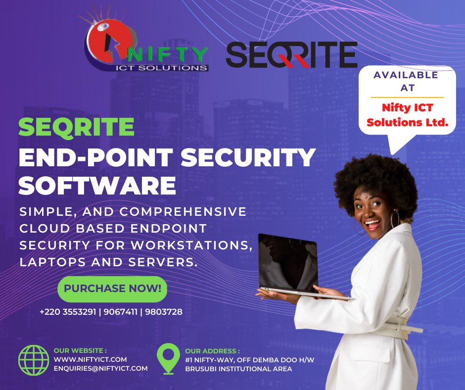 IctNifty's tweet photo. A simple and comprehensive platform that lets you efficiently manage the security for
multiple endpoints remotely from anywhere, and anytime. 

Read More Here👇🏾👇🏾 Click link below!

https://t.co/VBU8PD8owq

 #security #solution #seqrite #endpointprotection #niftyictsolutions https://t.co/5H3C4eyZ30
