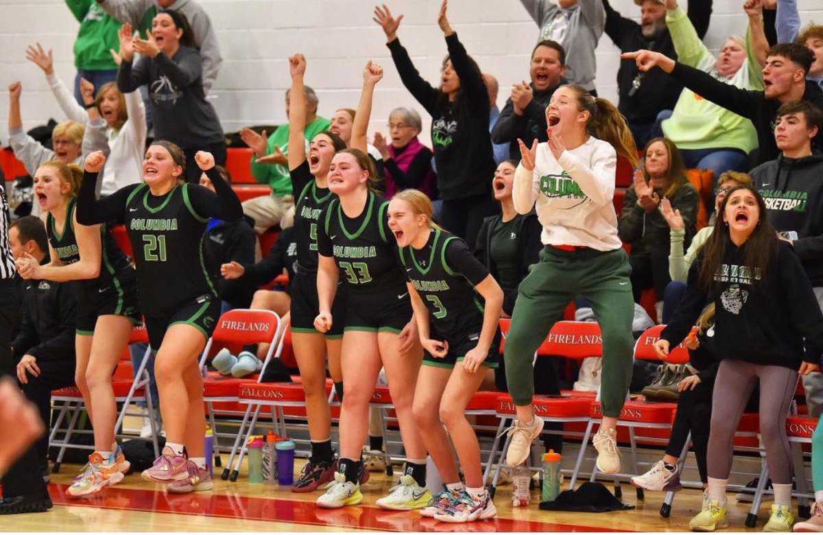This is the energy we love to see! The bench engaged at all times! Celebrating team success is the best kind of celebrating! #RaiderHoops #onceaRaider