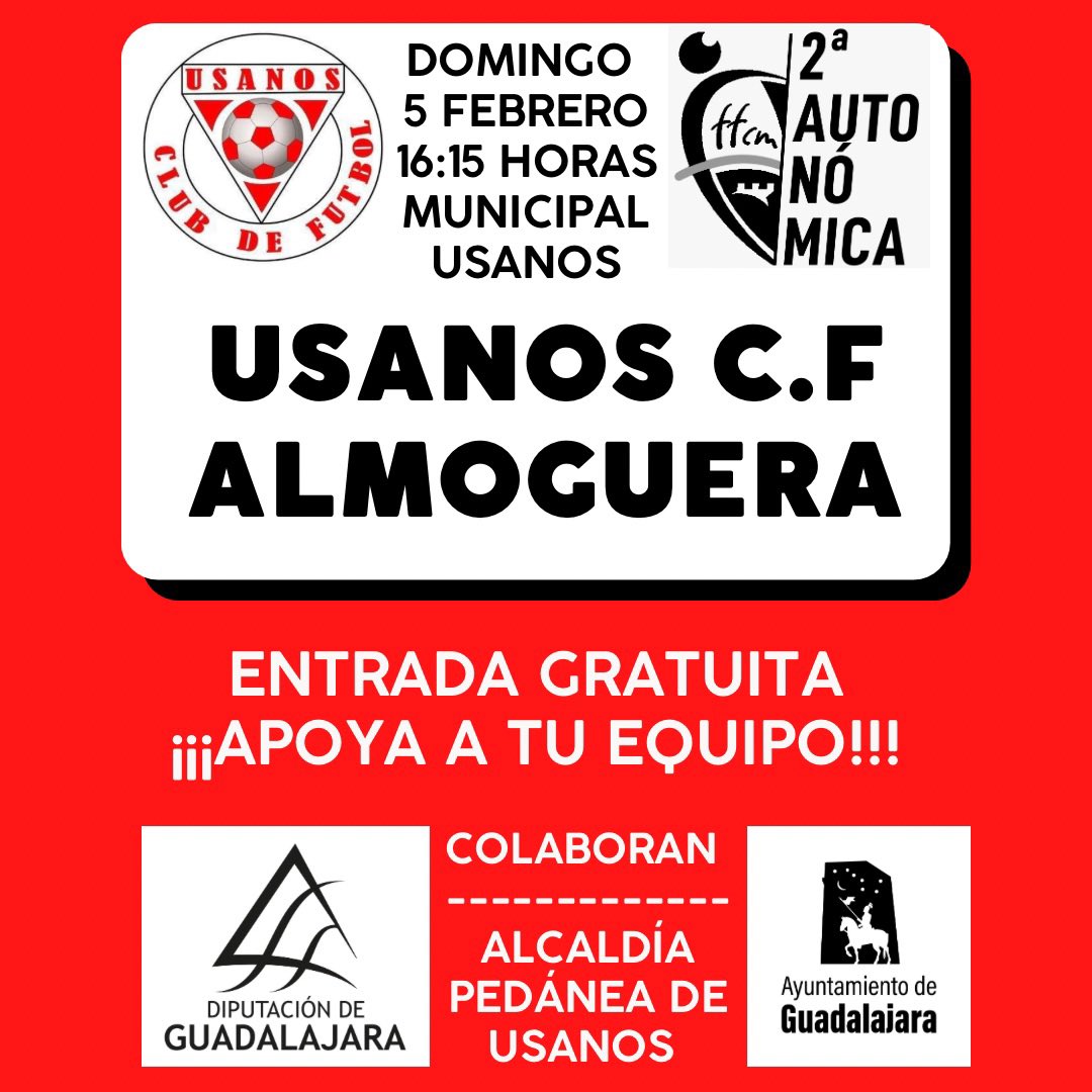 ¿Se os ha hecho larga la espera? Pues ya estamos de vuelta,partidazo contra el <a href="/AlmogueraCF/">ALMOGUERA CF</a>,segundo en la tabla,recuperamos el horario de tarde,habrá rifa,bar con precios populares y ambientazo para apoyar a los nuestros que vienen de plantar batalla al líder.¡Os esperamos!💪🏻🤍❤️