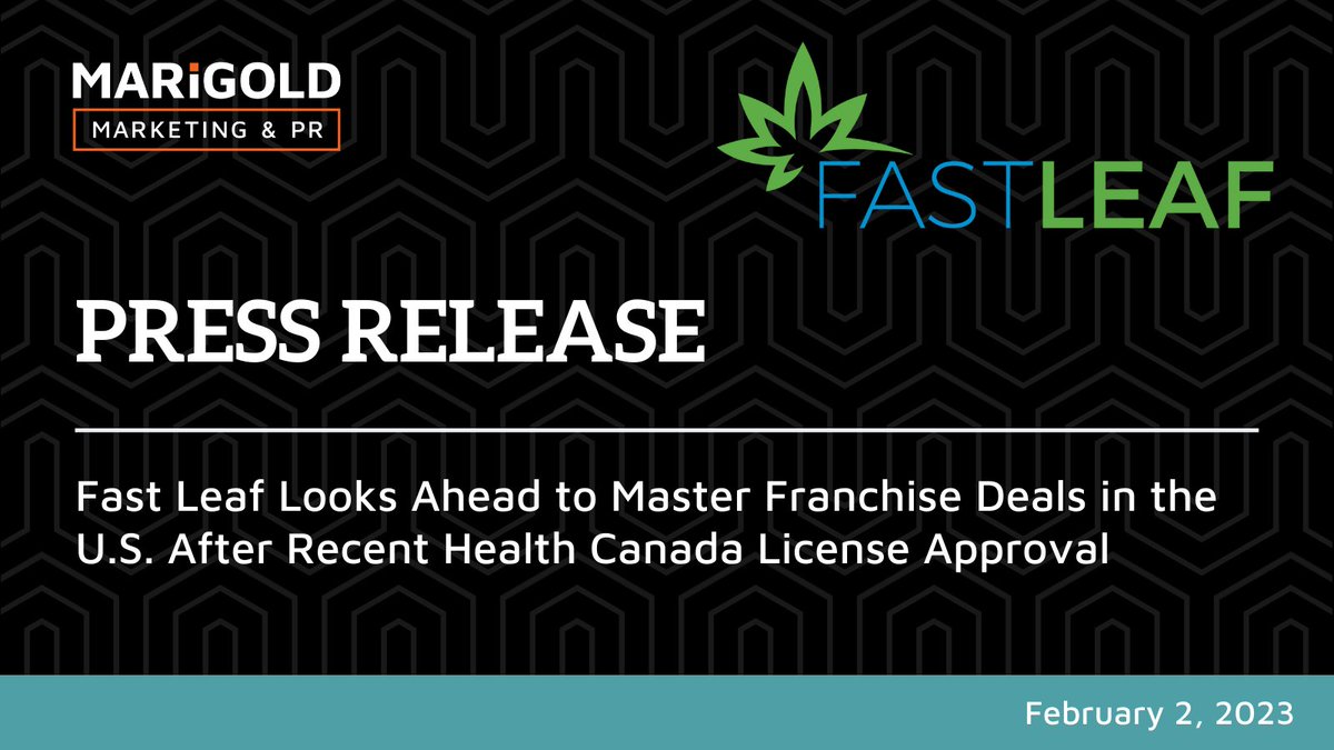 MarigoldPR's tweet photo. Congrats to Fast Leaf!  "Craft micro-grow franchise, irons out deals in several states following success in Canada."
https://t.co/V2U42doBpt 
@fast_leaf #pressrelease #healthcanada #microgrow #fastleaf https://t.co/DQMIFMhnvS