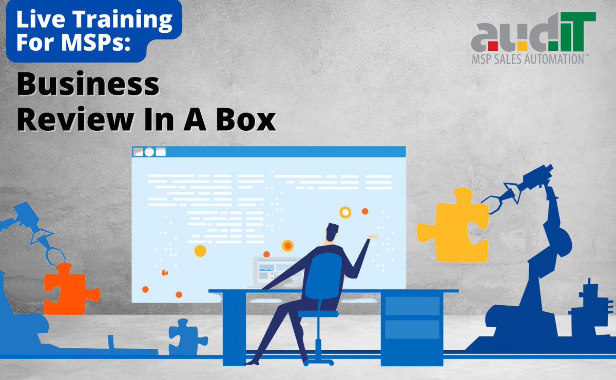 auditforit's tweet photo. MSPs: You're not going to want to miss this business review workshop. 4-part power-packed series where we will teach you the exact system for implementing a business review process that works.

Register here: https://t.co/DwbO3Ej3dB https://t.co/5mpFVrdi9m