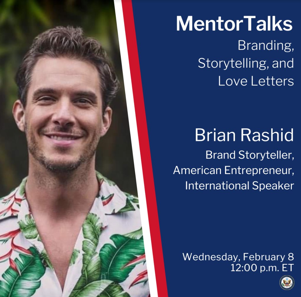 ¿Tienes 20 minutos? ¡Tienes un mentor! Descubre este 8 de febrero a las 12:00 pm qué sucedió cuando el narrador @MrBrianRashid quedó atrapado en Uruguay durante la pandemia 
#ValentinesDay #MentorTalks @FulbrightPrgm @exchangealumni 

bit.ly/mentortalks