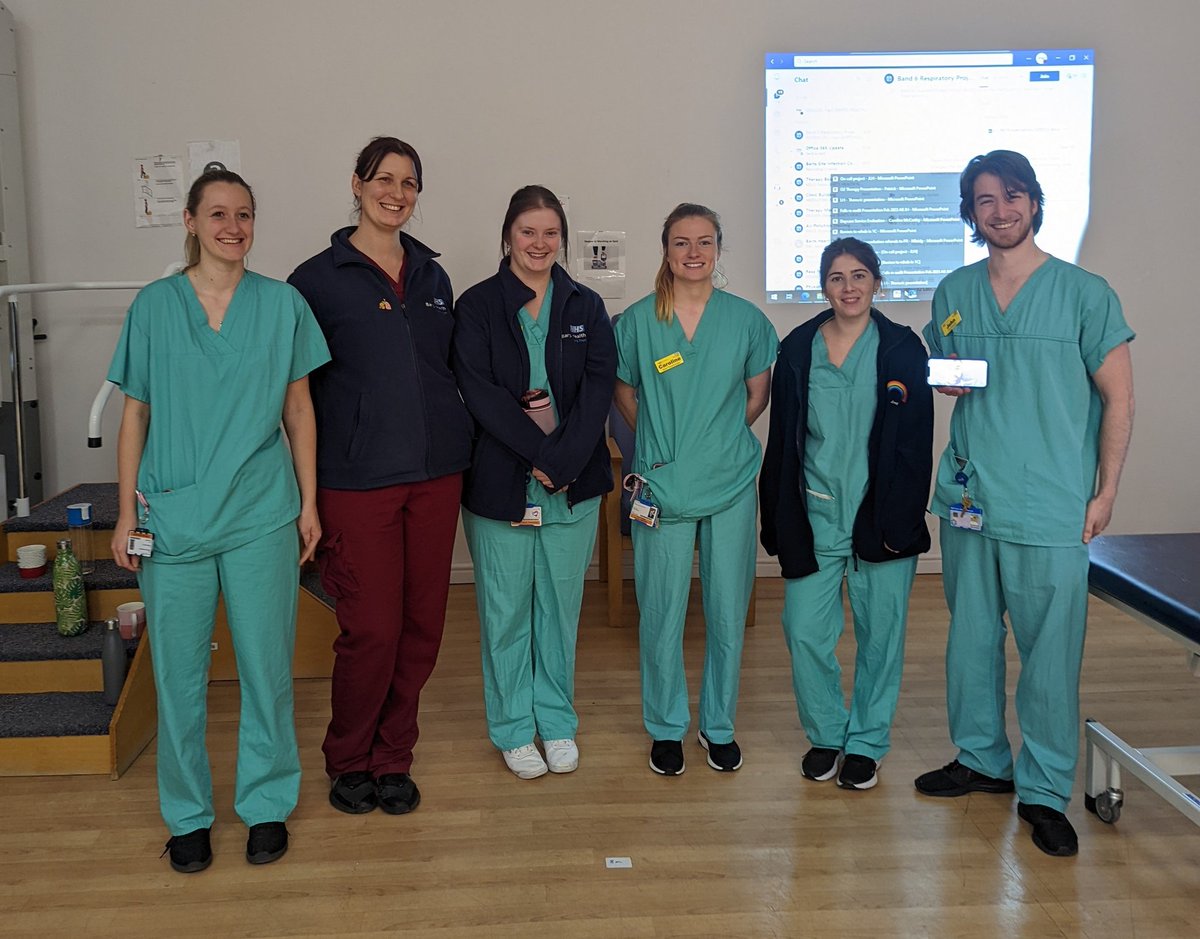 Paul Wilson (@p3_wilson) on Twitter photo Congrats to the Rotational Physios & OTs on fantastic end of rotation presentations of their hard work for the last 9 months.
Thank you & Good Luck on your next rotation (incl those that weren't here today). @BartsHospital
<a href="/parks3004/">Sophie</a> <a href="/buzzers_8/">Simon Hamilton</a> <a href="/margiecrouchOT/">MargieCrouchOT</a> <a href="/GGrespphysio/">Georgie Goodwin</a> Congrats to the Rotational Physios & OTs on fantastic end of rotation presentations of their hard work for the last 9 months.
Thank you & Good Luck on your next rotation (incl those that weren't here today). @BartsHospital
<a href="/parks3004/">Sophie</a> <a href="/buzzers_8/">Simon Hamilton</a> <a href="/margiecrouchOT/">MargieCrouchOT</a> <a href="/GGrespphysio/">Georgie Goodwin</a>
