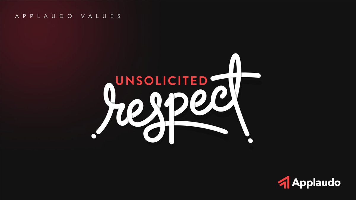 applaudo_'s tweet photo. At Applaudo, we treat each other with the respect and admiration we all deserve. No need to invoke or claim job titles or background education. How do you foster a culture of respect and admiration in your workplace?
#TechMadeInLATAM https://t.co/qsIzBCUT9i