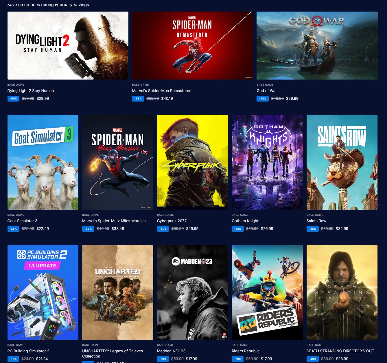 Epic Games Store offers 4 free games in February