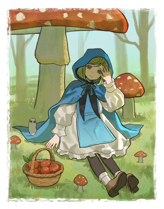Little blue riding hood #witchhatatelier #Δ帽子 