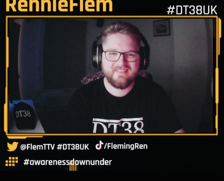 A very warm welcome to new DT38 Ambassador Ben Martin.

Under the monika @FlemTtv he streams on #Twitch every week & will use his platform to support DT38 👏

He’s a Hammers fan too! ⚒️⚽️

Thank you Ben, great to have you on board.

#dt38uk #testicularcancer #charity