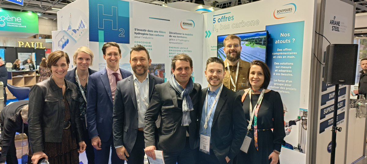 Bouygues_ES's tweet photo. 🟢 C’est la fin d’@HyVolution 2023 !
📍 2 jours bien remplis, riches en événements et en rencontres.
Un grand merci à nos partenaires et à toutes les équipes pour leur engagement et leur mobilisation.
👋 RDV l’année prochaine !
#TogetherFurtherForClimate #hydrogenerenouvelable https://t.co/6IcfDFYKog